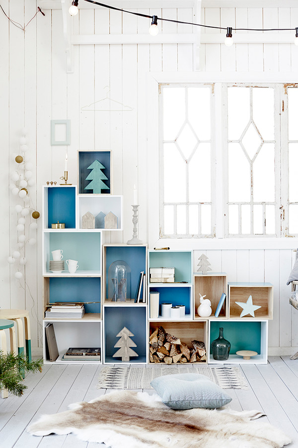 Rakenna oma hylly laatikoista