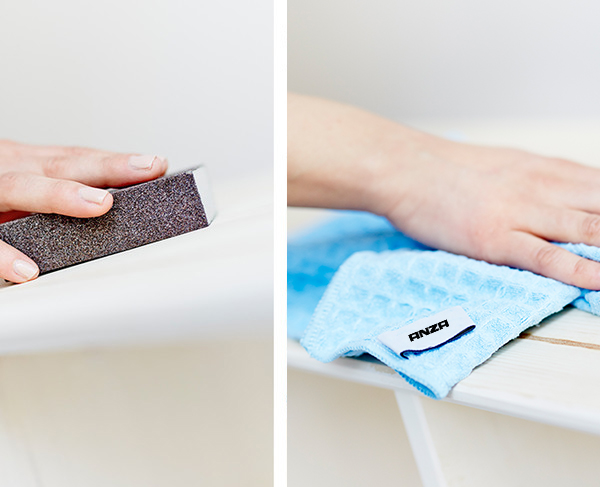 Viljelypenkin valmistelu ja lipaston maalaus