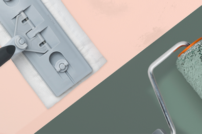 Tvätta vägg och tak med Anzas engångstvätt