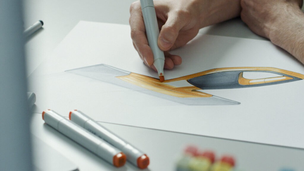 Luonnos leveästä lastasta