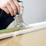 Ikkunoiden pohjamaalaus viistosiveltimellä 35 mm